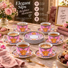Versace 12-Piece Cup & Saucer Set With Gift Box