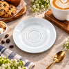 PC Topaz White Ceramic Saucer 6-Inch | White