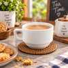 PC Topaz White Ceramic Cup 350 ML | White