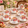 Royale 12-Piece Cup and Saucer Set | English Garden Floral