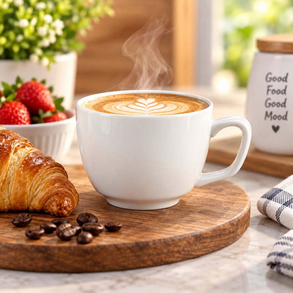 BK Forte Cosmo Ceramic Cup 450 ML | White