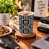 Heritage Porcelain Mug 350 ML | Black Geometric Collection