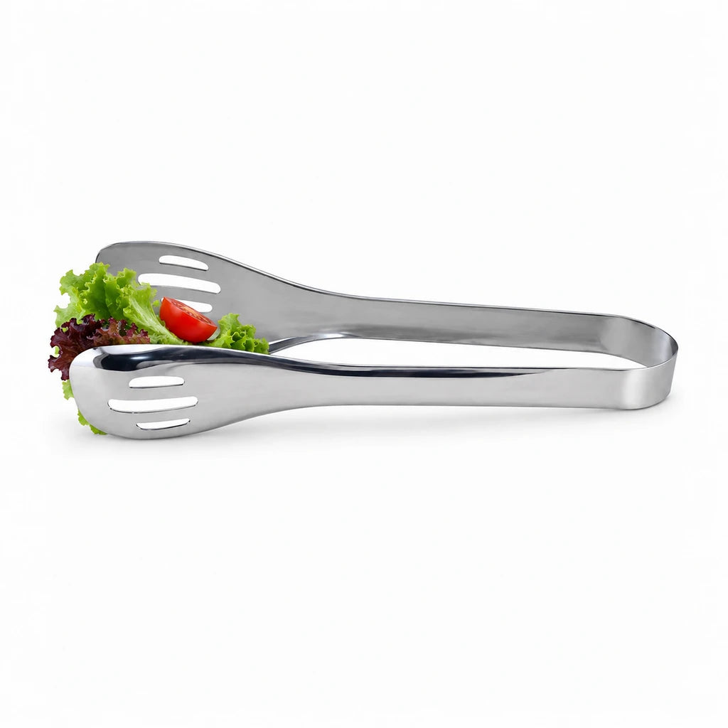 Blaze Scalloped-Edge Stainless Steel Kitchen Tong - 9 Inch