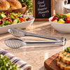 Blaze Multi-Slot Oval Paddle Stainless Steel Loop Tong – 9 Inch