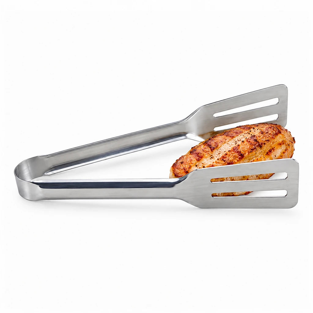 Blaze Triple-Slot Paddle Stainless Steel Loop Tong – 9 Inch