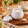 Danny Home 350 ML Ceramic Sugar Pot With Lid
