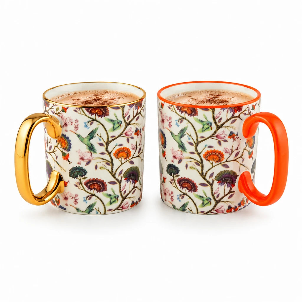 Danny Home 2-Piece Porcelain Mug - 450 ML | Bird & Blossom