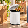 Danny Home Pedal-Push Dustbin White - 5-Liter & 12-Liter