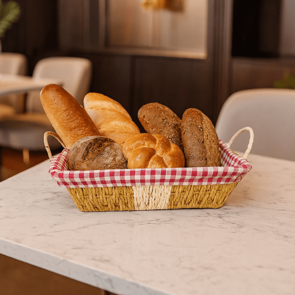 Prime Rectangular Bread Basket With Fabric