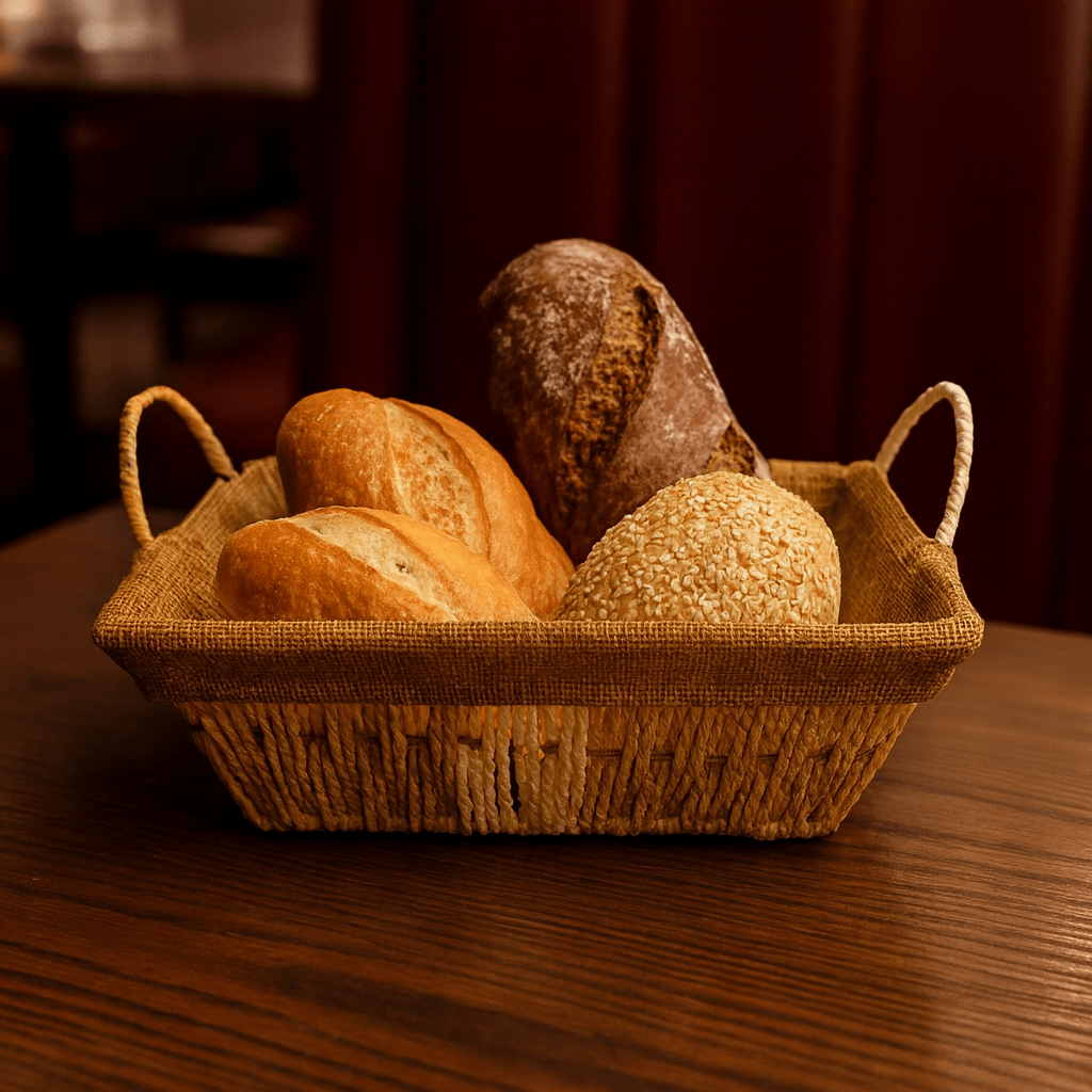 Prime Rectangular Bread Basket With Fabric
