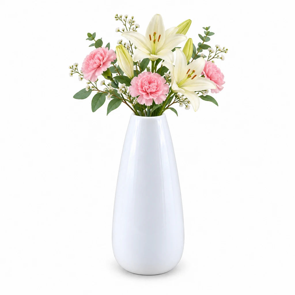 Danny Home Ceramic Flower Vase - 5 Inch