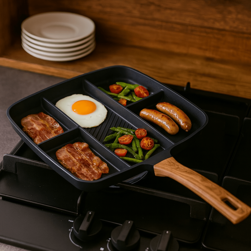 5-Portion Non-Stick Frying Pan (12"x15")