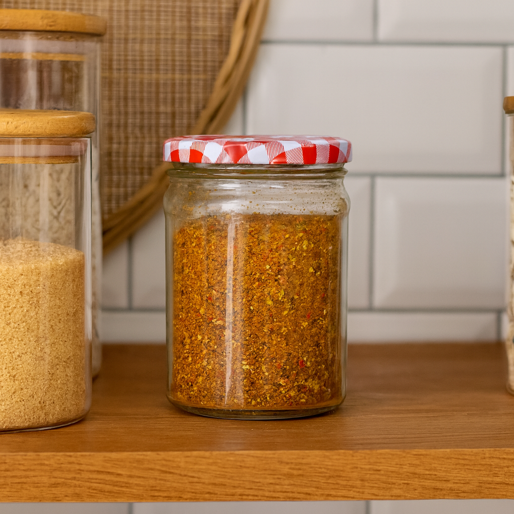 Round Glass Storage Jar (480145-Y612)