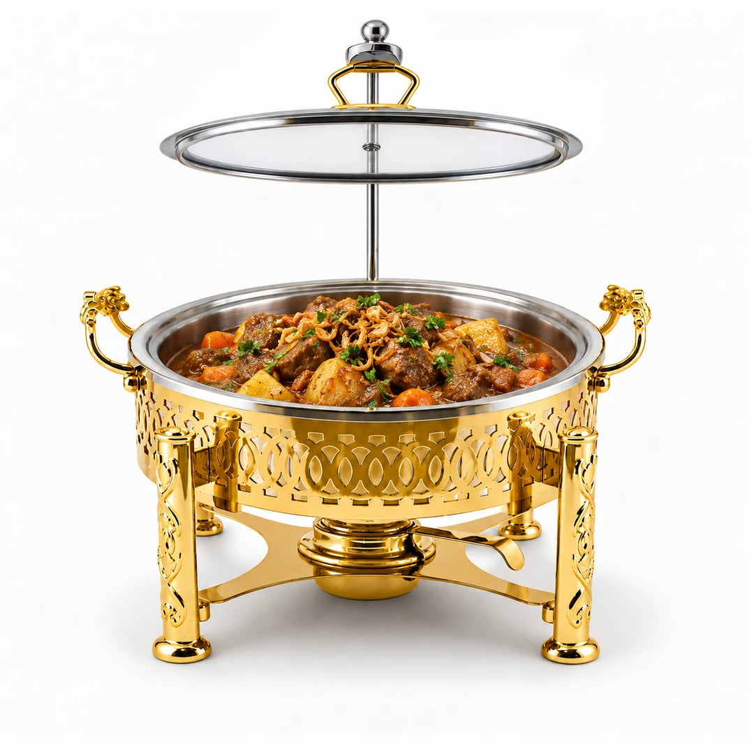 Victoria Stainless Steel Round Chafing Dish | 20-32 Cm