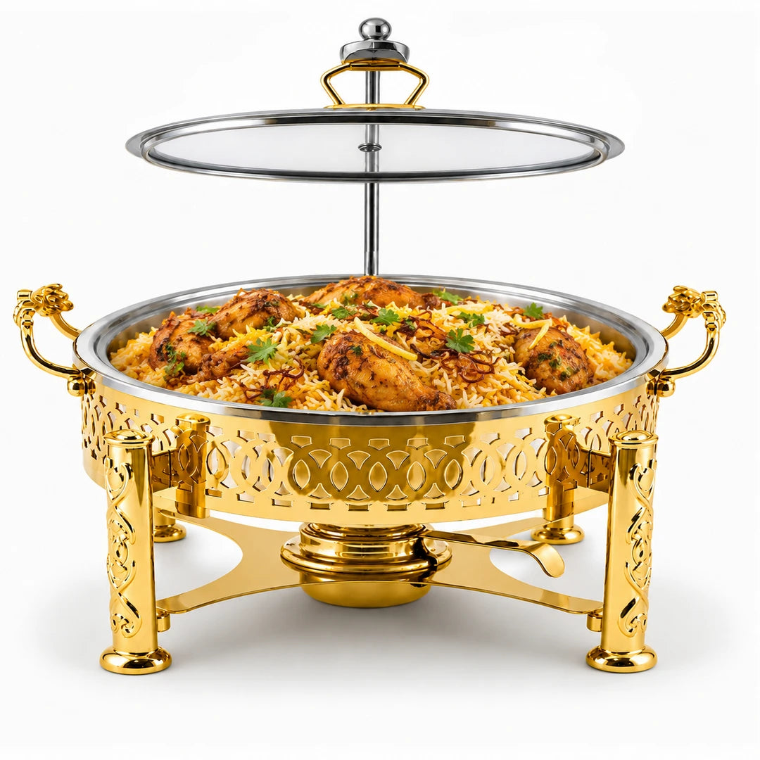 Victoria Stainless Steel Round Chafing Dish | 20-32 Cm