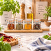 Danny Home 4-Piece Round Glass Spice Jar Set | 100 ML