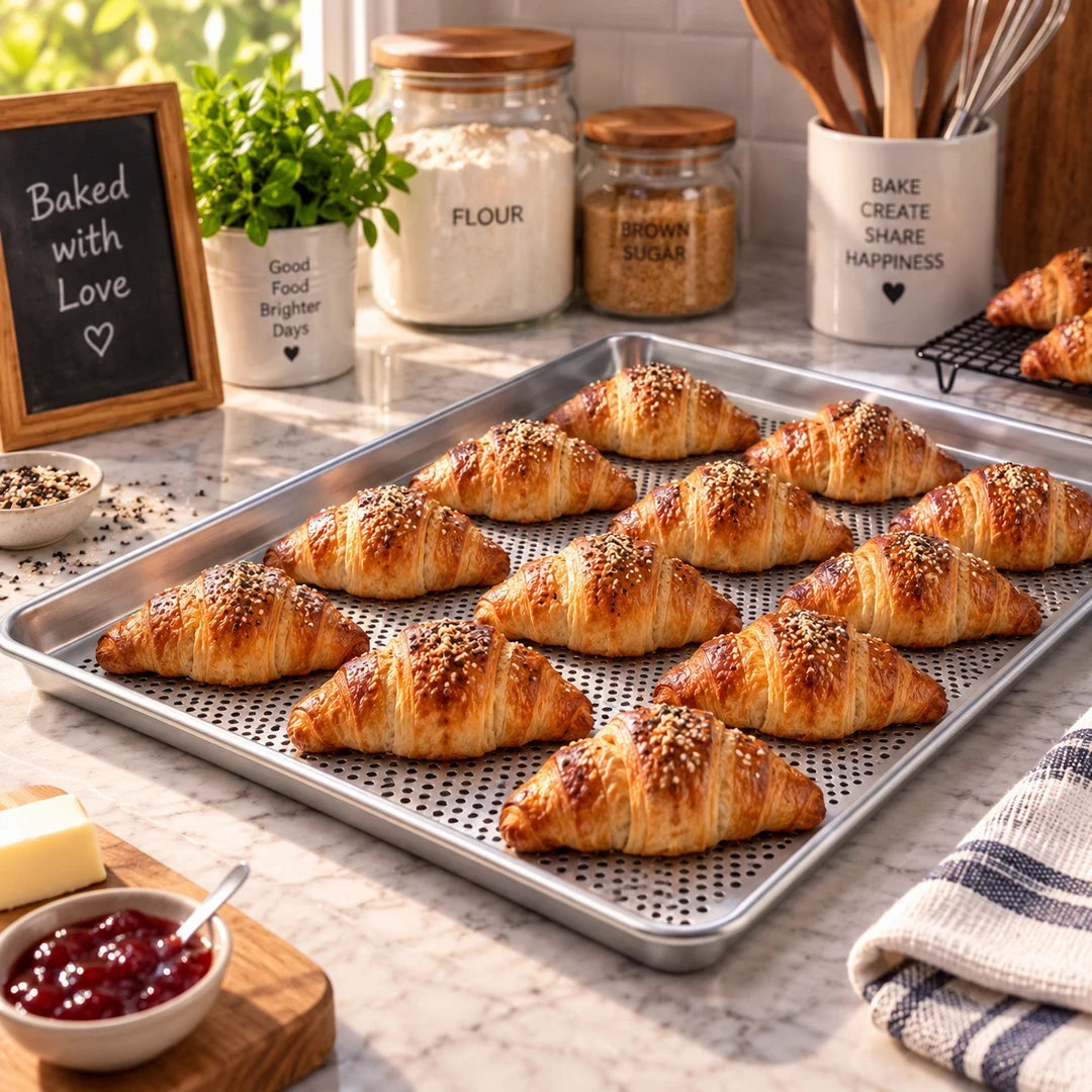 Nordic Stainless Steel Perforated Baking Tray | 2 Sizes