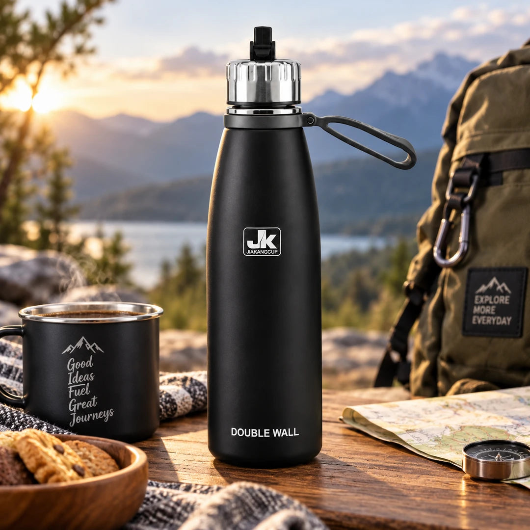 JIAKANGCUP 1100 ML Double-Wall Insulated Steel Vacuum Flask