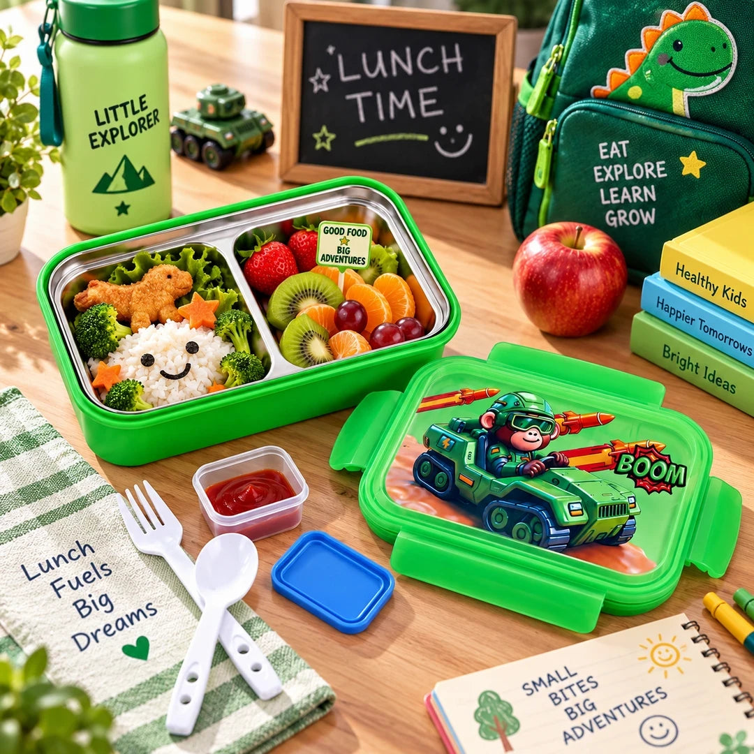 Tedemei Stainless Steel Lunch Box | Green Monkey Tank