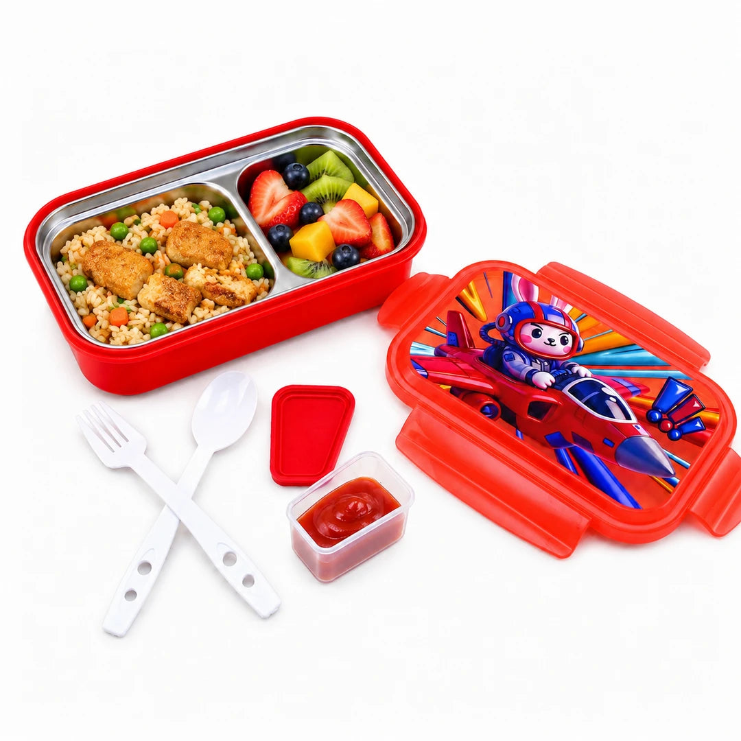 Tedemei Stainless Steel Lunch Box | Red Jet Pilot