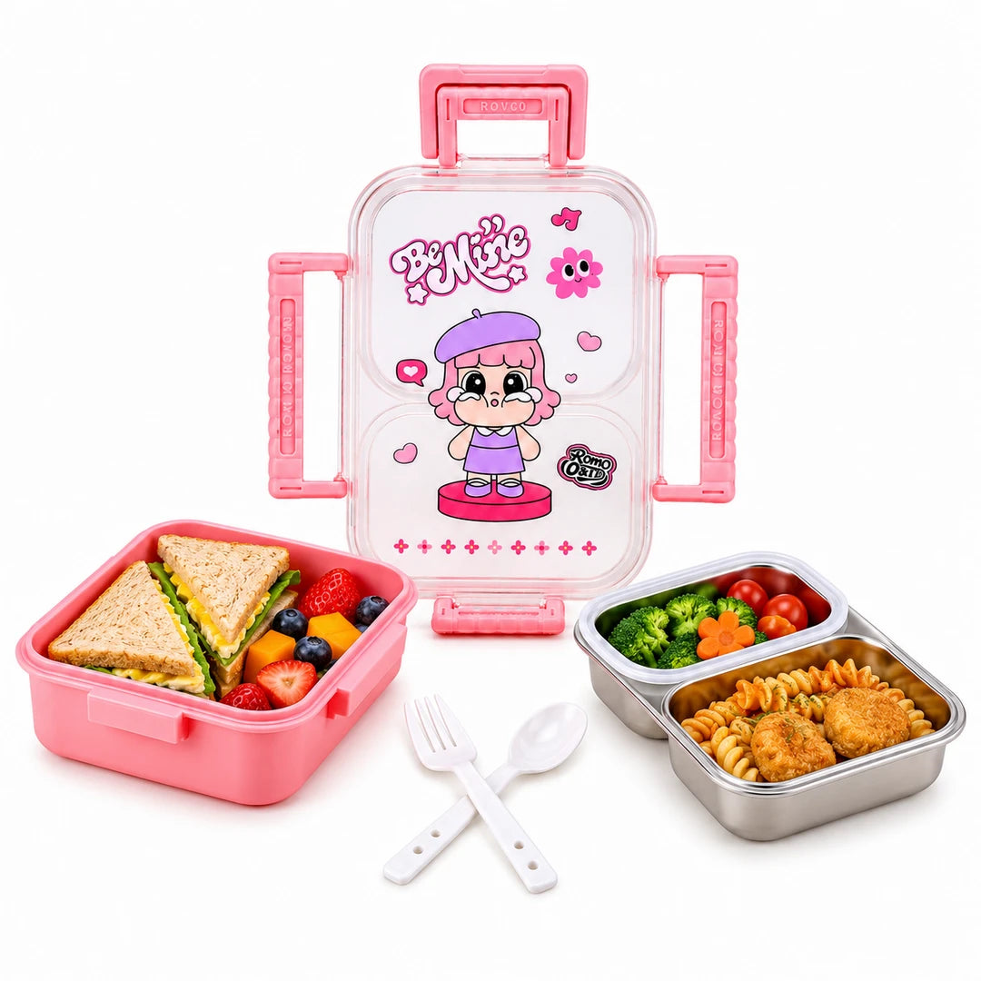 Tedemei Stainless Steel Lunch Box | Pink Be Mine