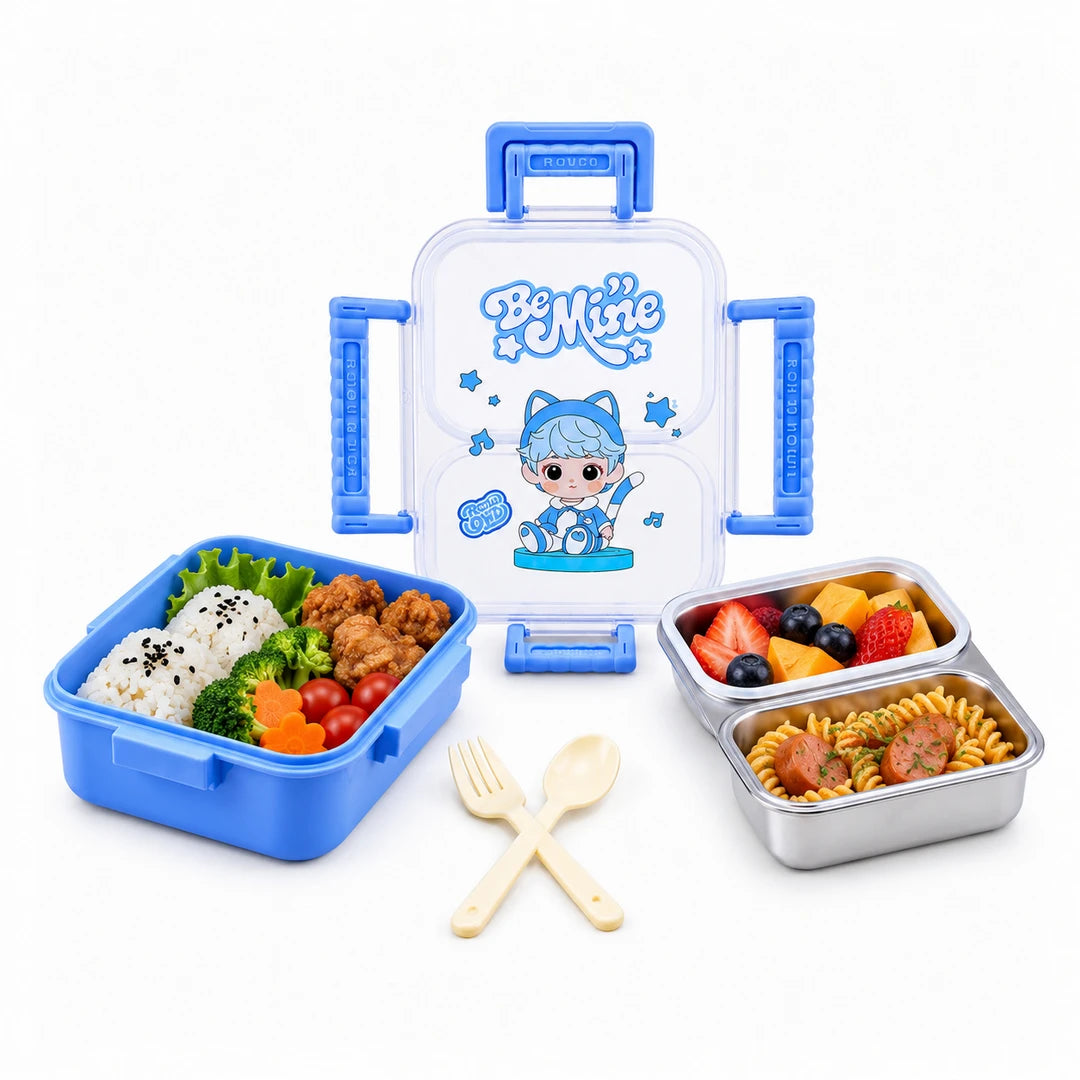 Tedemei Stainless Steel Lunch Box | Blue Be Mine