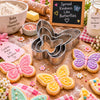 Vocen Stainless Steel Butterfly Cookie Cutter Set  | For Cookies, Fondant & Pastry