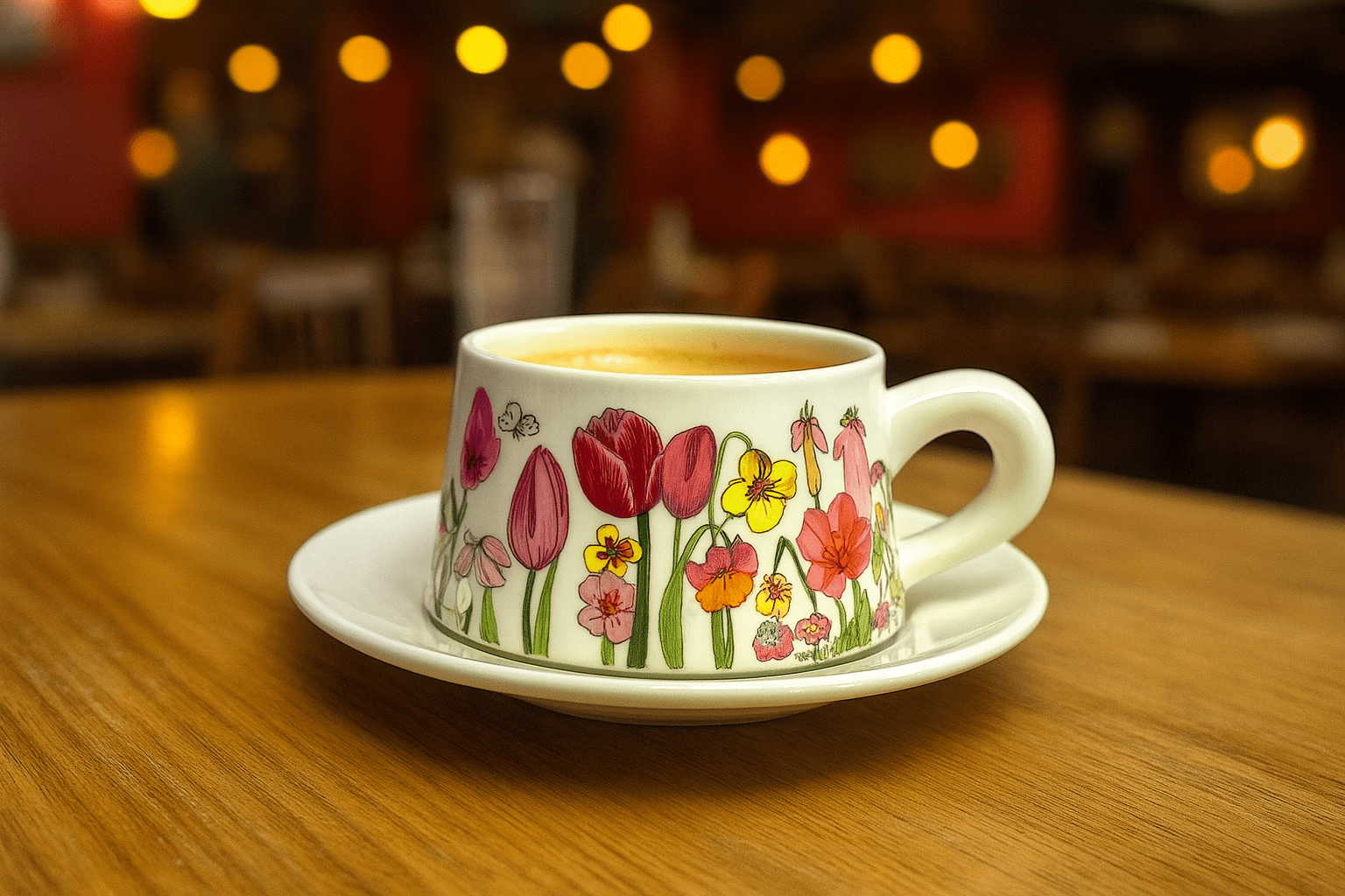 Single Ceramic White Cup & Saucer With Gift Box