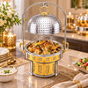 Oman Round Stainless Steel Handmade Chafing Dish - 20cm to 32cm