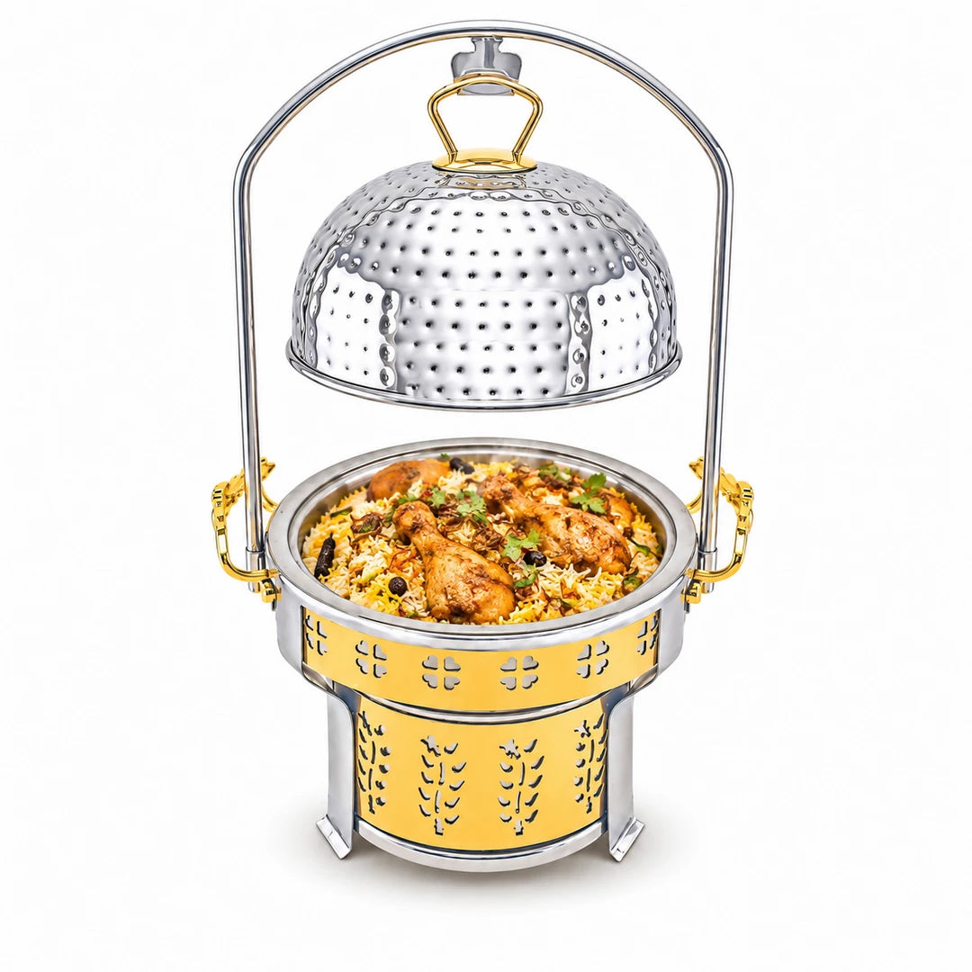 Oman Round Stainless Steel Open Chafing Dish | 6 Sizes: 20cm to 40cm