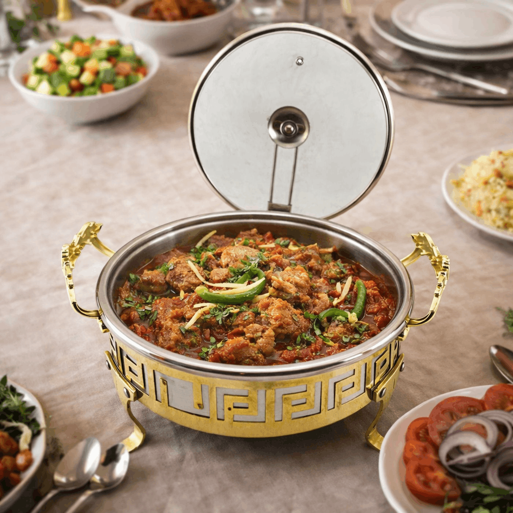Shahi Chafing Dish with Glass Lid