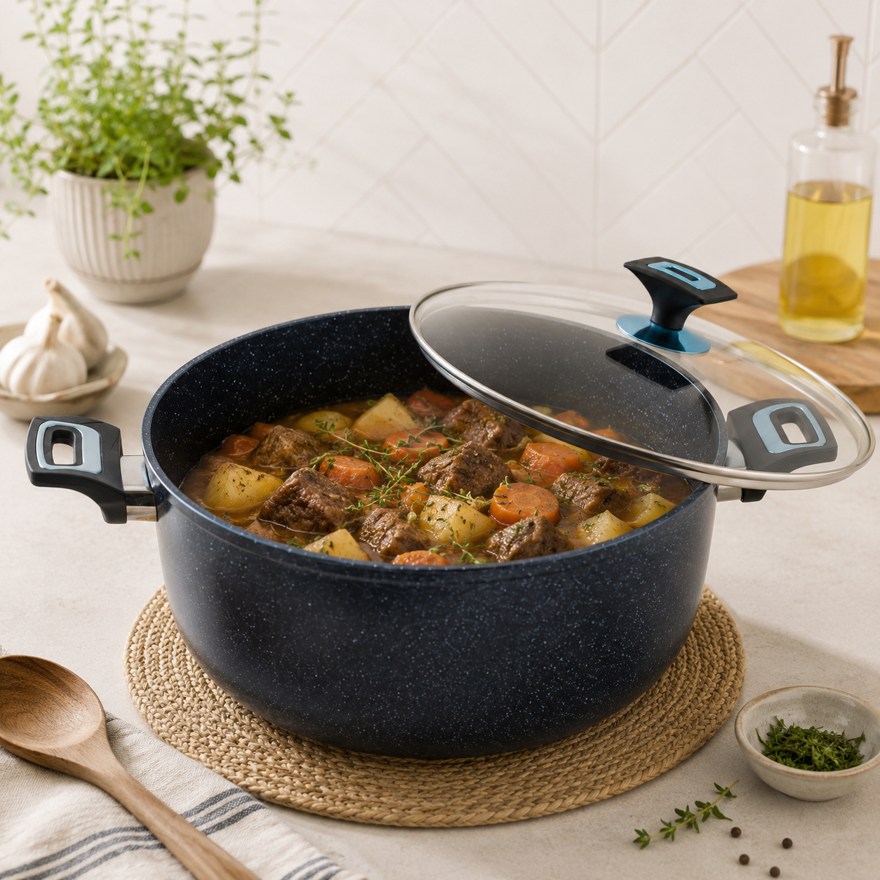 Prestige 32 cm Non Stick Cooking Pot