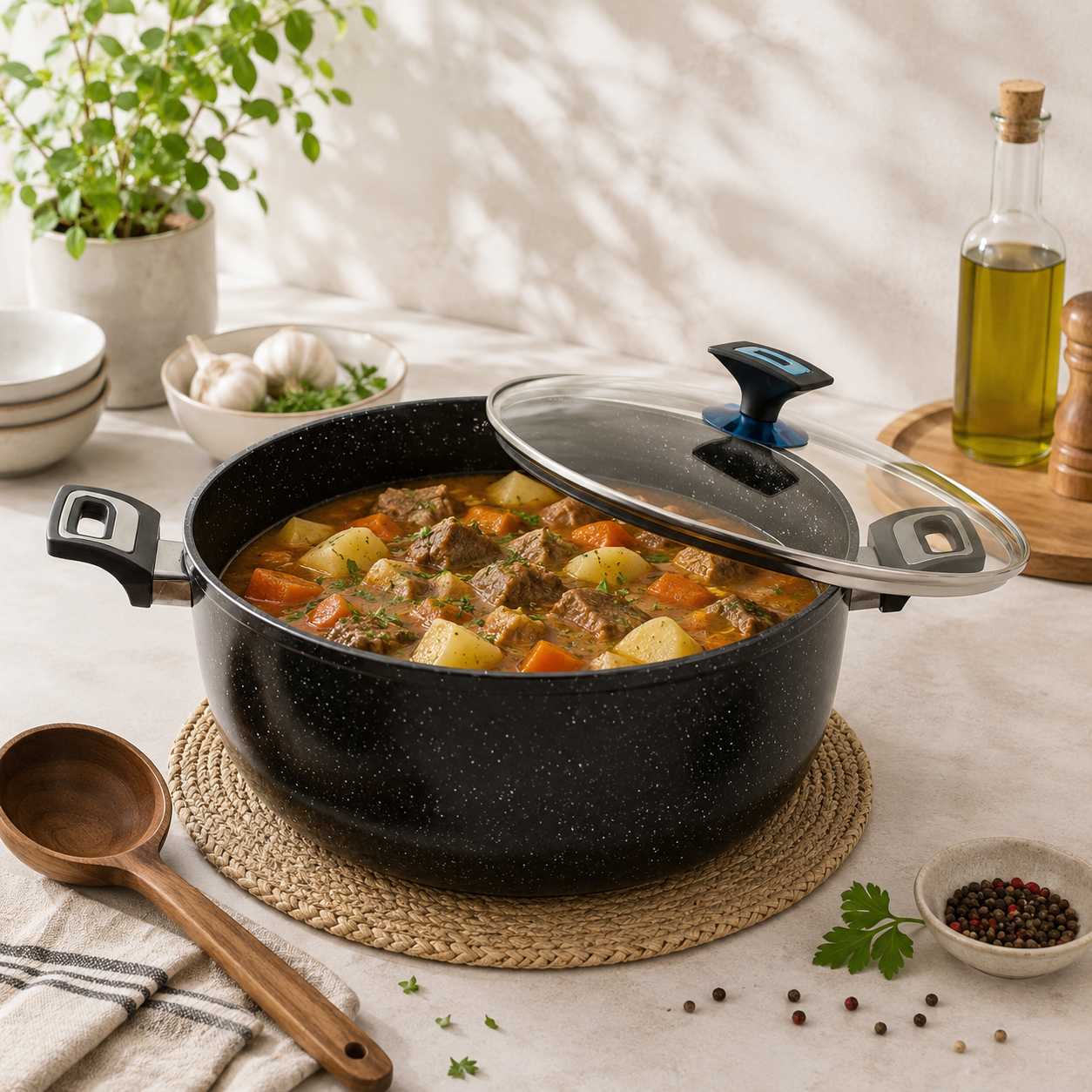 Prestige 32 cm Non Stick Cooking Pot