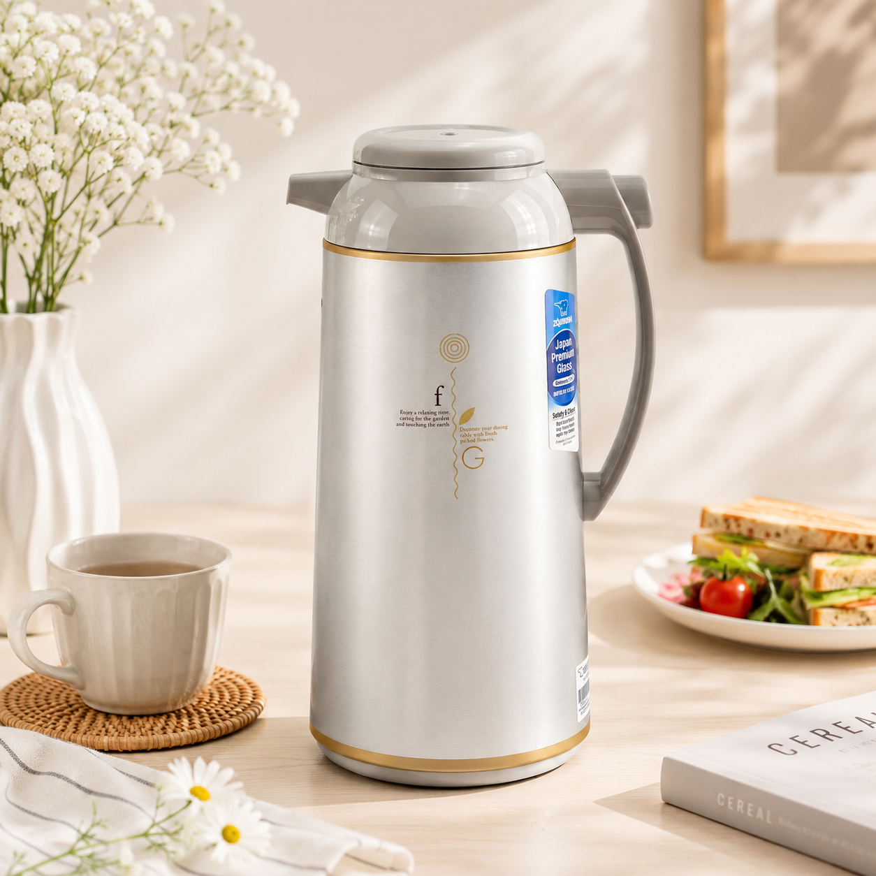 Zojirushi 1.9-Liter Glass Vacuum Flasks