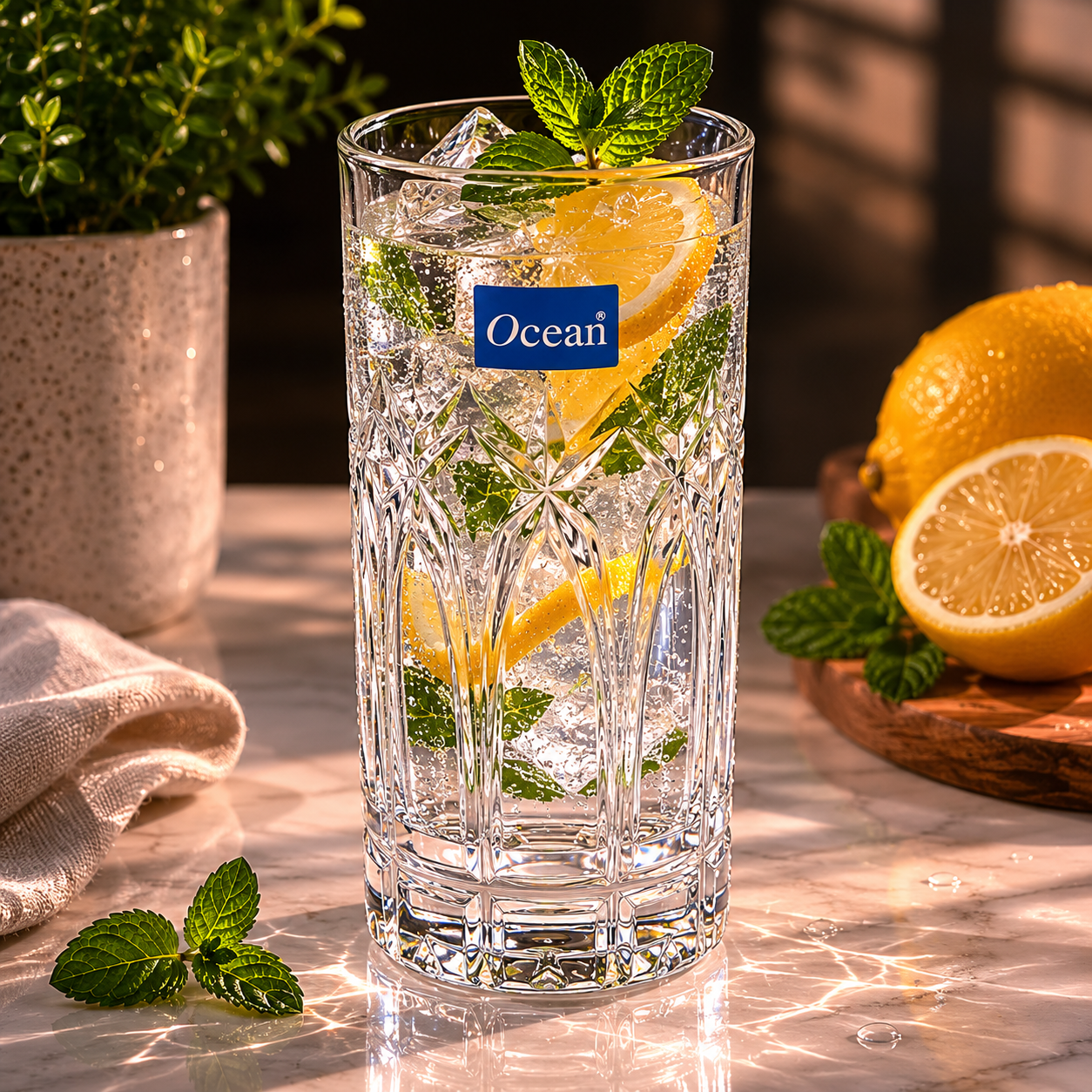 Ocean Traze PST 350 ml 6-Piece Hi Ball Glass Set
