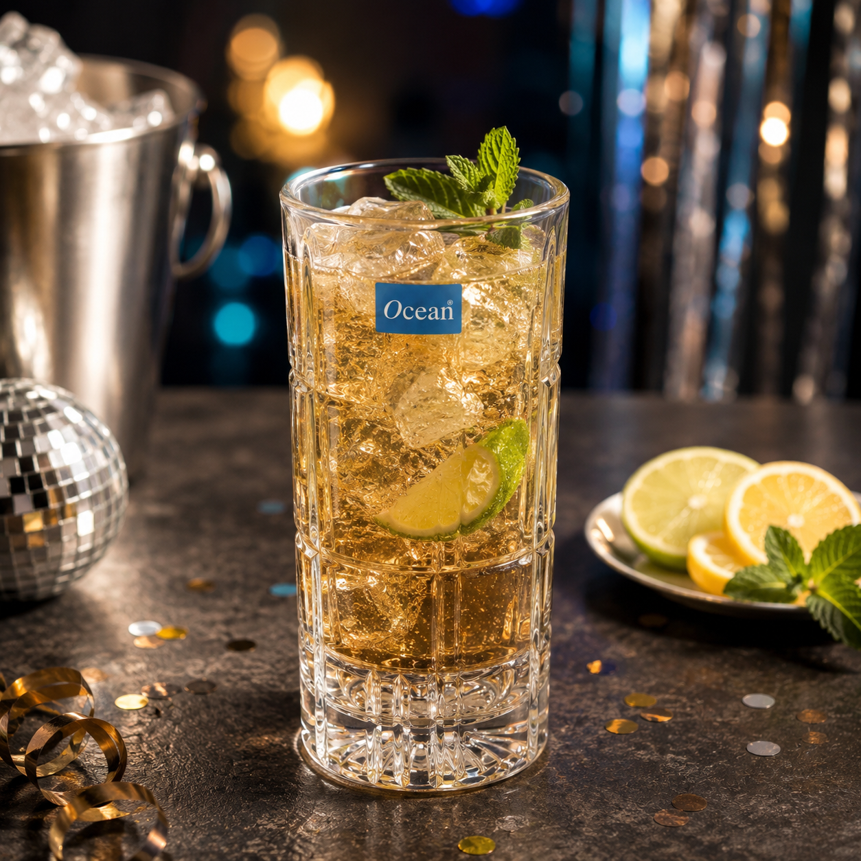 Ocean Traze FTR 350 ml 6-Piece Hi Ball Glass Set