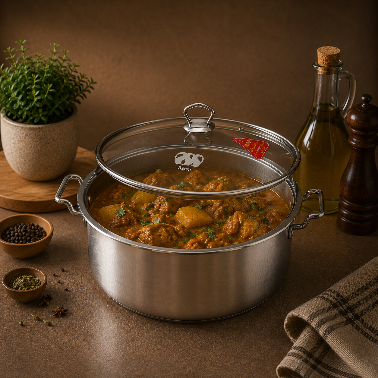 Alpha Stainless Steel Cooking Pot
