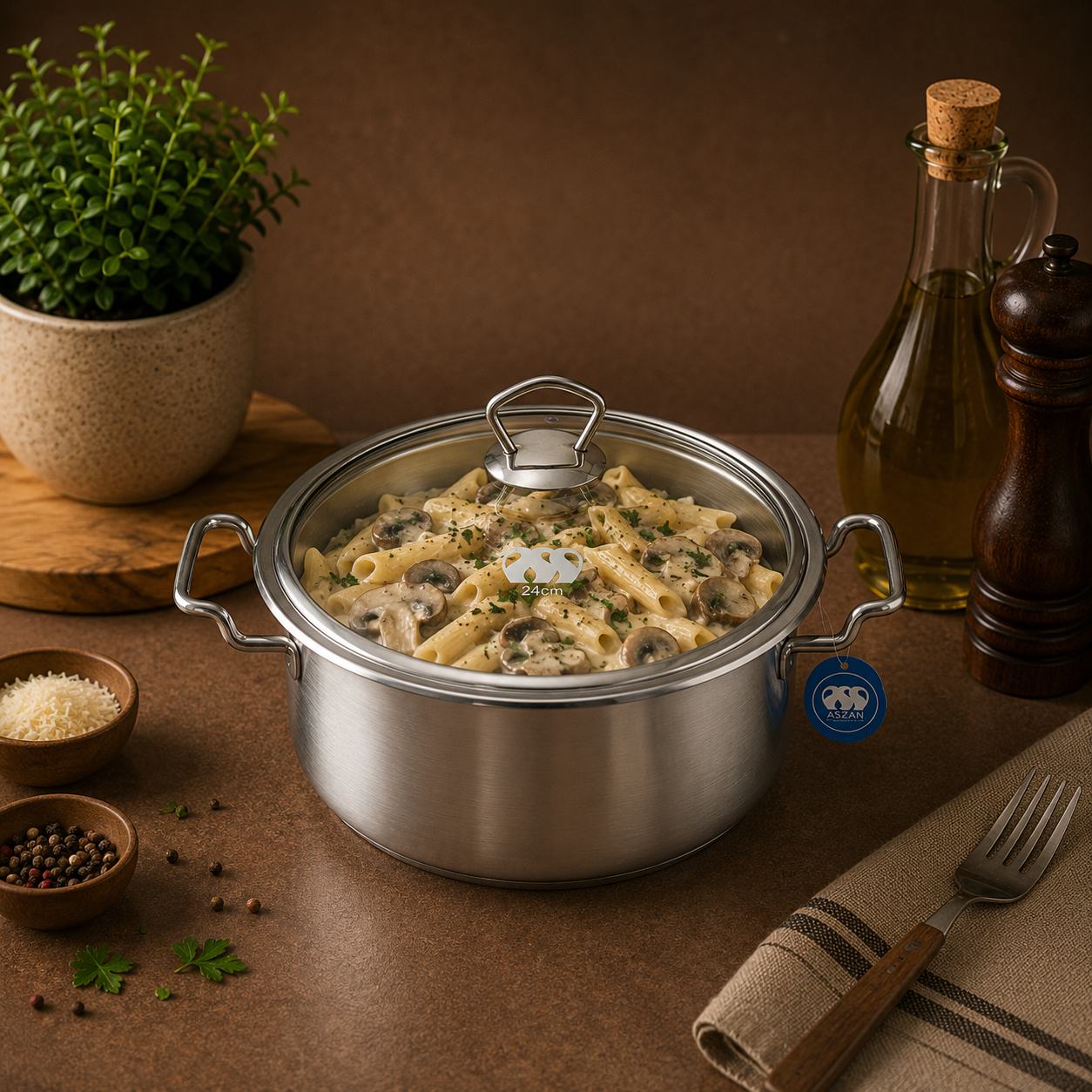 Alpha Stainless Steel Cooking Pot