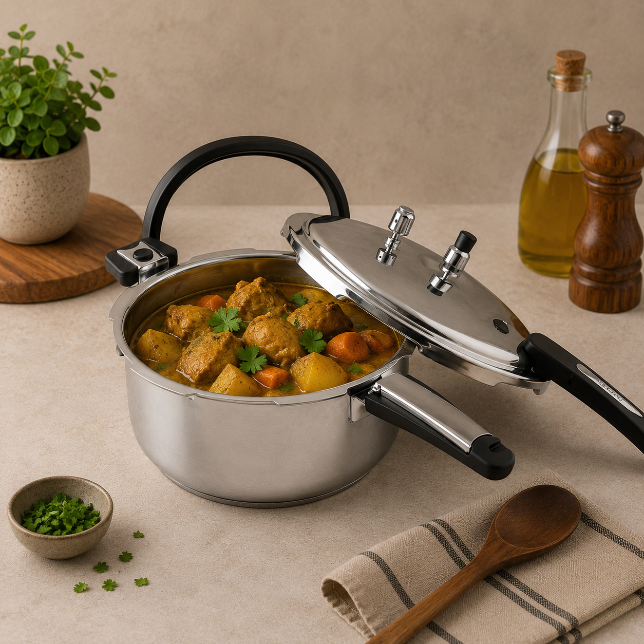 Alpha Stainless Steel Pressure Cooker