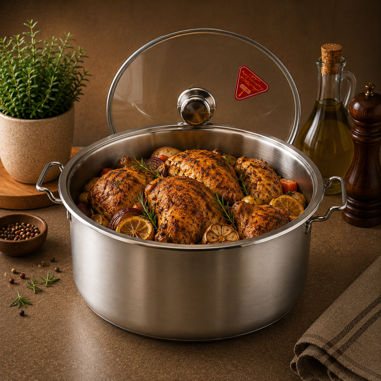 Alpha Stainless Steel Cooking Pot