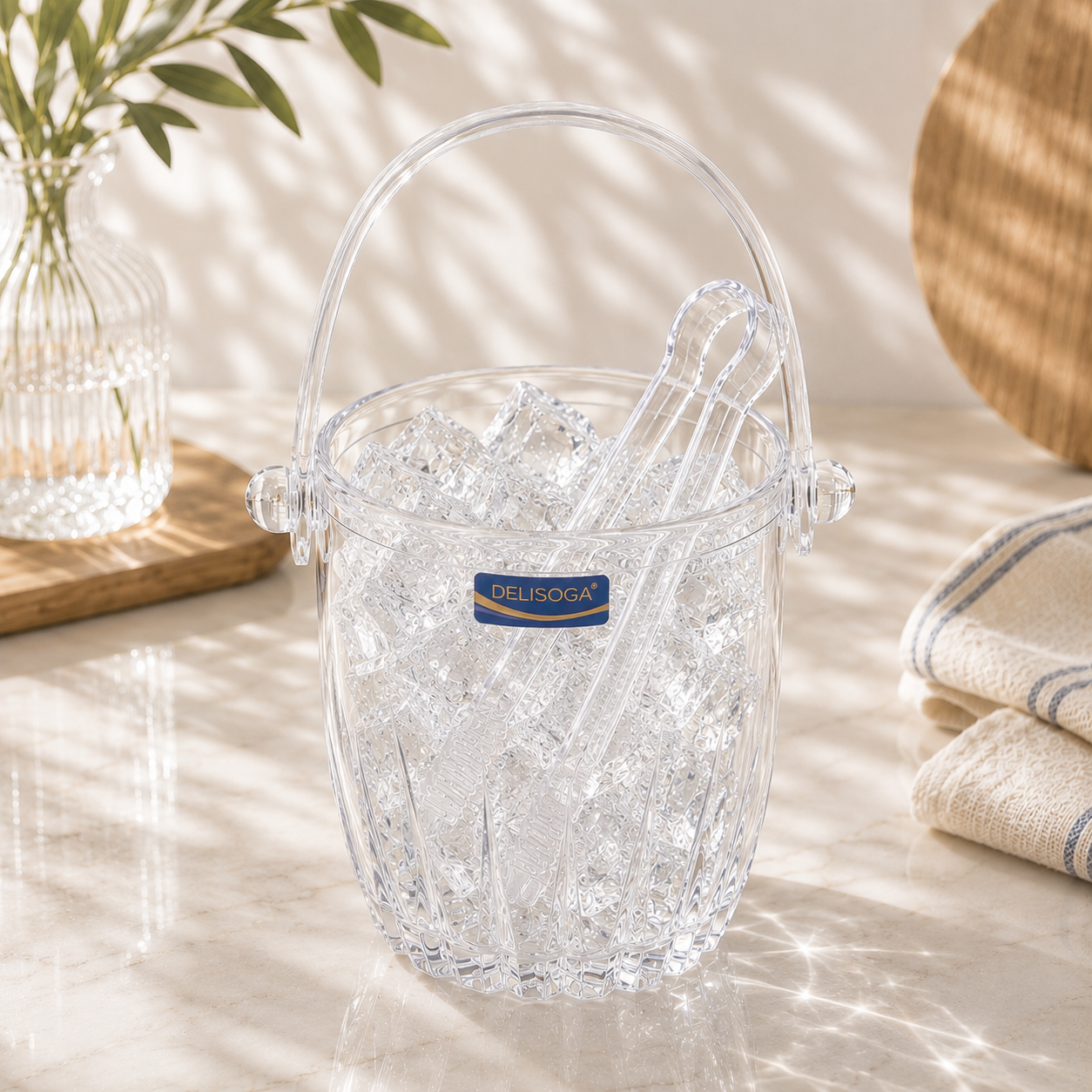 Delisoga Ice Bucket with Tong