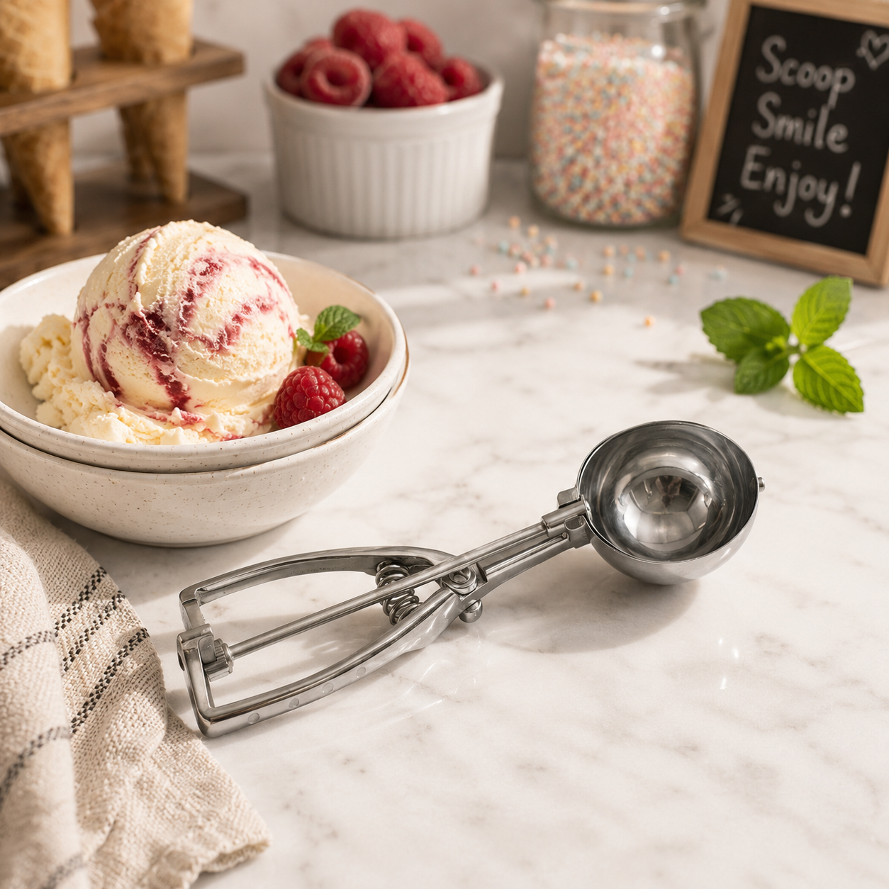 T.J Brass Ice Cream Scooper