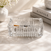 Blinkmax Classic Crystal Glass Square Ashtray