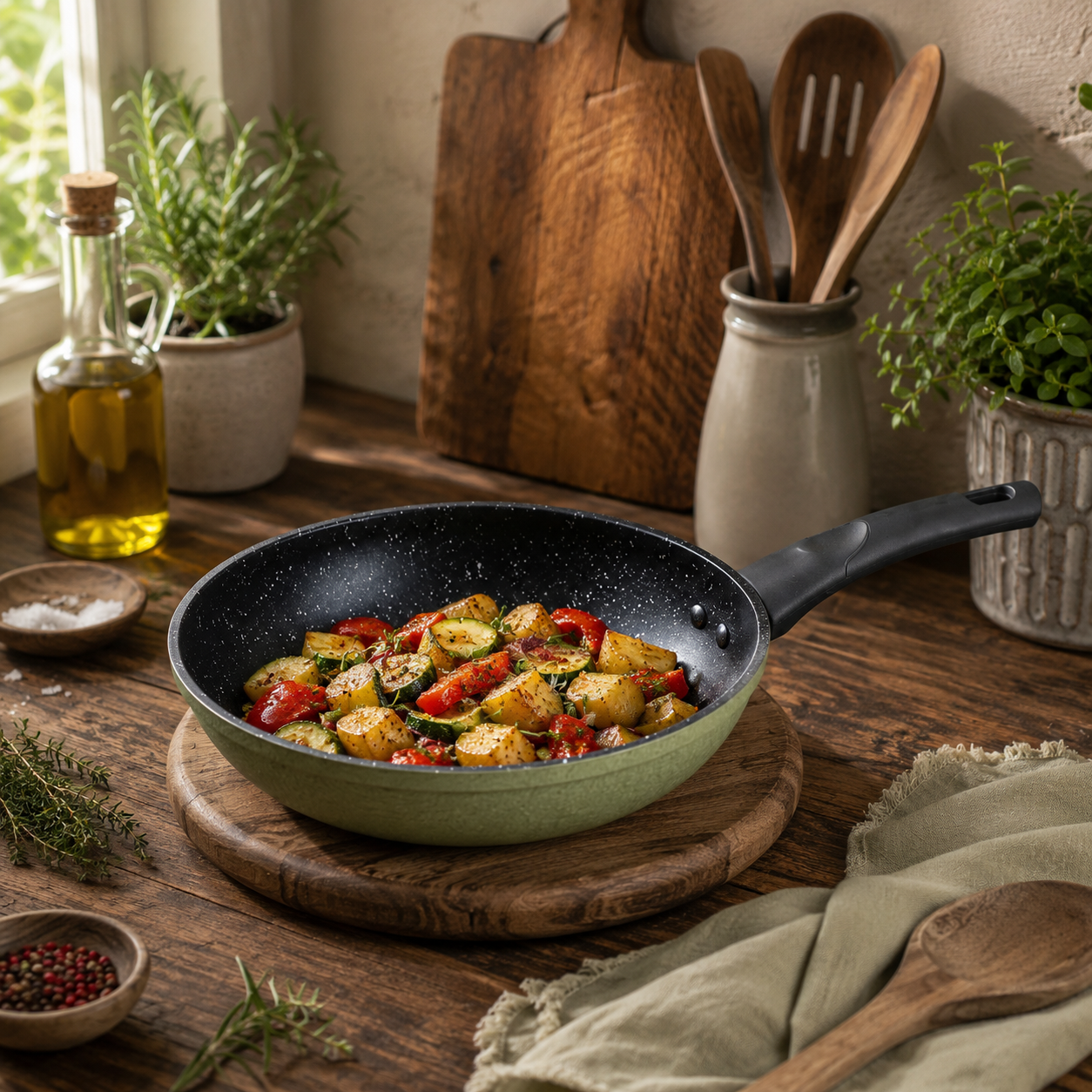 Prestige Lion 22 cm Non Stick Induction Fry Pan