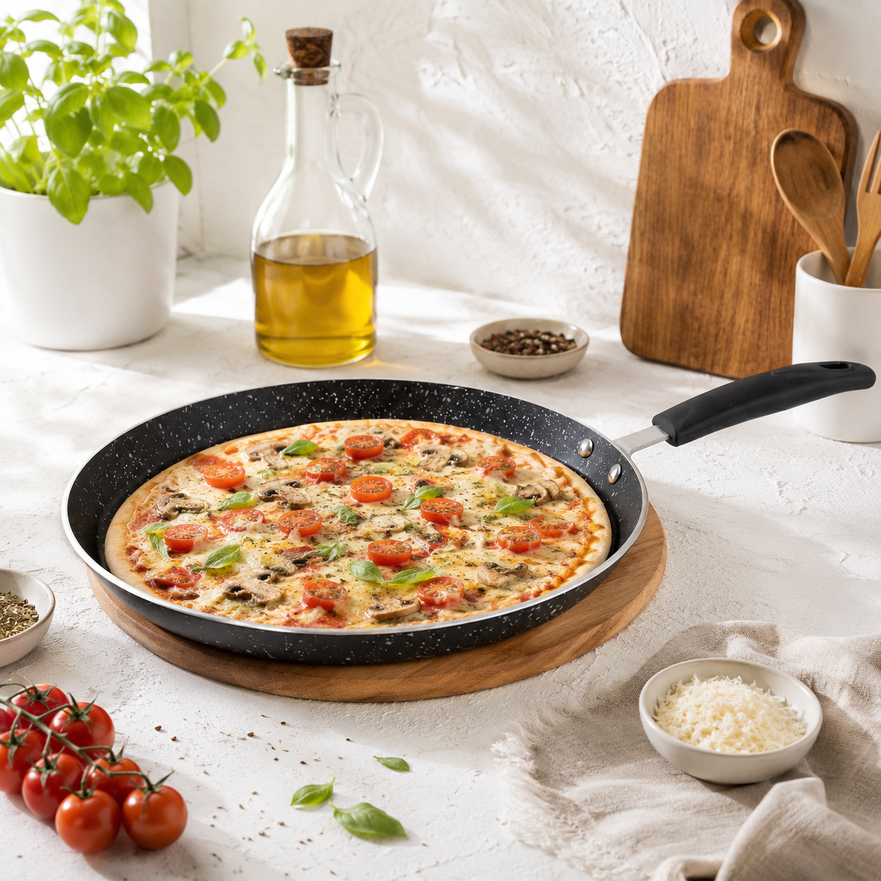 Prestige Lion 30 cm Non Stick Induction Pizza Pan