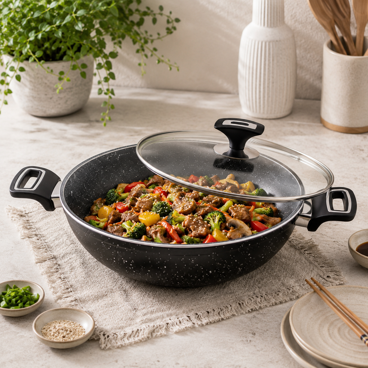 Prestige Lion 28 cm Non Stick Induction Karie