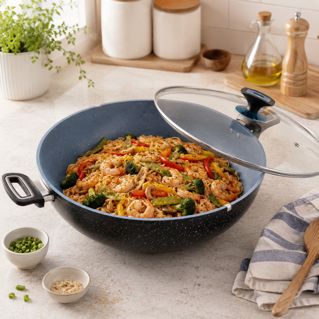 Prestige Lion 34 cm Non Stick Induction Karei