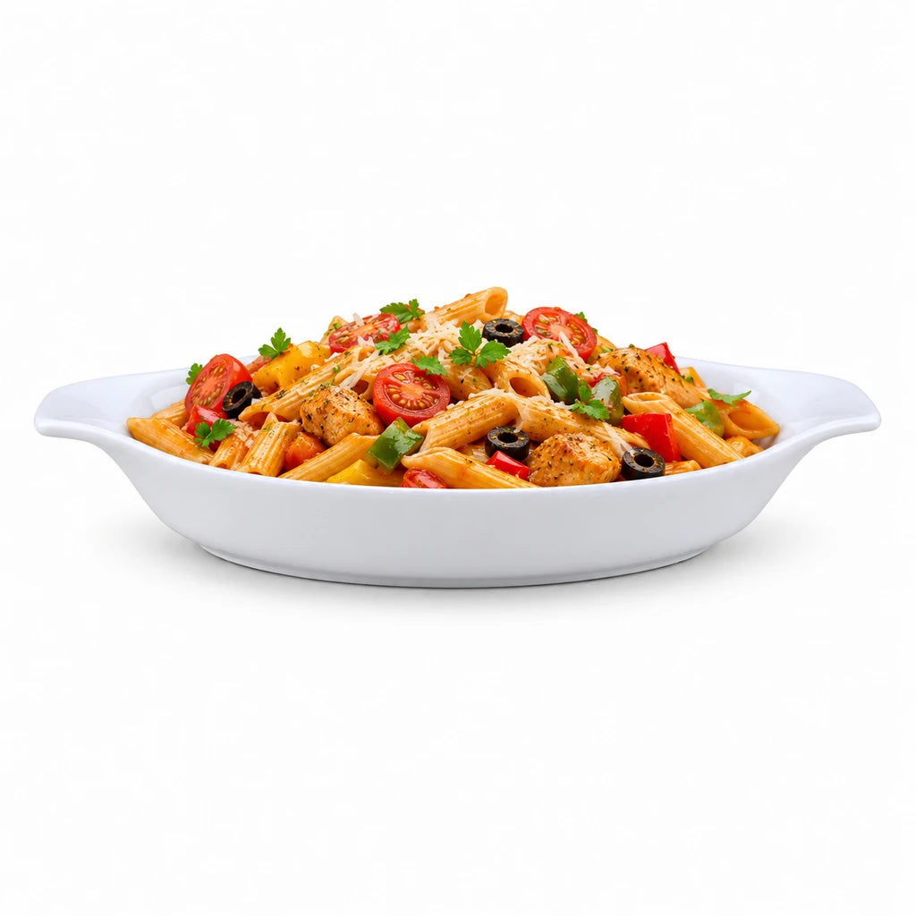 Premier Casa 20 cm White Oval Ceramic Serving Platter