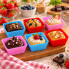 BEST Square Silicone Cupcake Liners, Set of 6