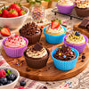BEST Round Silicone Cupcake Liners, Set of 6